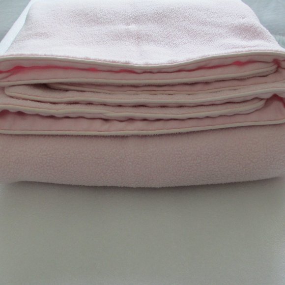 REVERSIBLE SHERPA FLEECE BABY BLANKET THROW❤️ - Picture 1 of 9